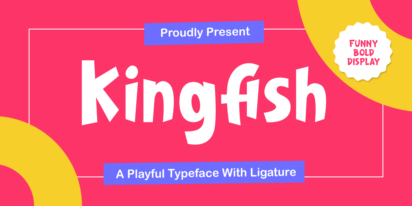 Beispiel einer Kingfish-Schriftart